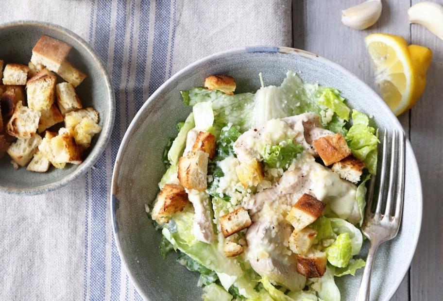 Caesar Salad mit Hähnchen ohne Ei SimplyCookit