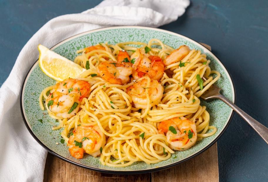 Spaghetti mit Garnelen und Knoblauch | Simply-Cookit