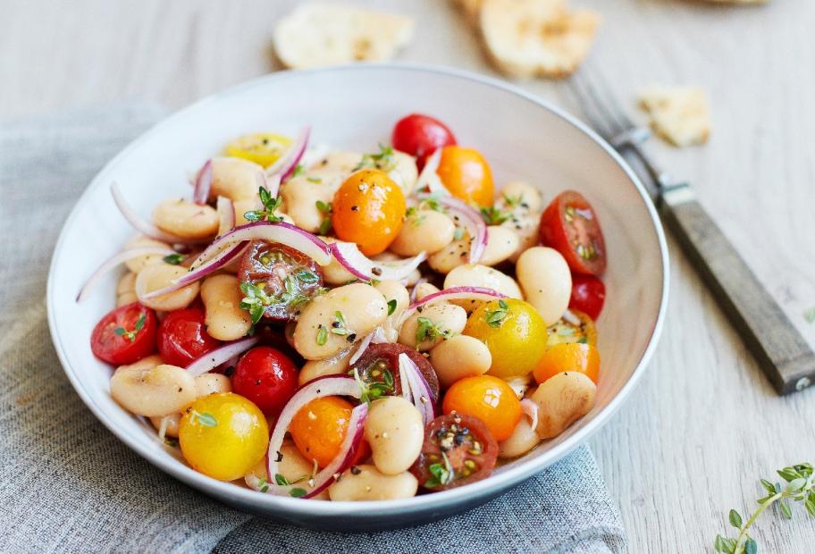 Weiße-Bohnen-Salat mit Tomaten und Zitronenthymian | Simply-Cookit