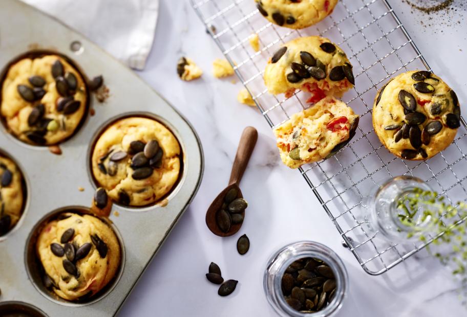 Feta-Kürbiskern-Muffins | Simply-Cookit