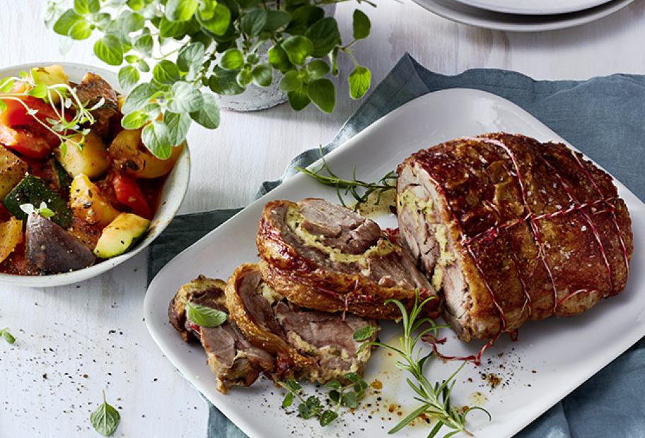Putenrollbraten mit Ratatouille | Simply-Cookit