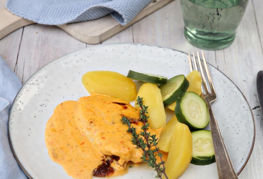 PaprikaRahmSchnitzel mit Gemüse SimplyCookit