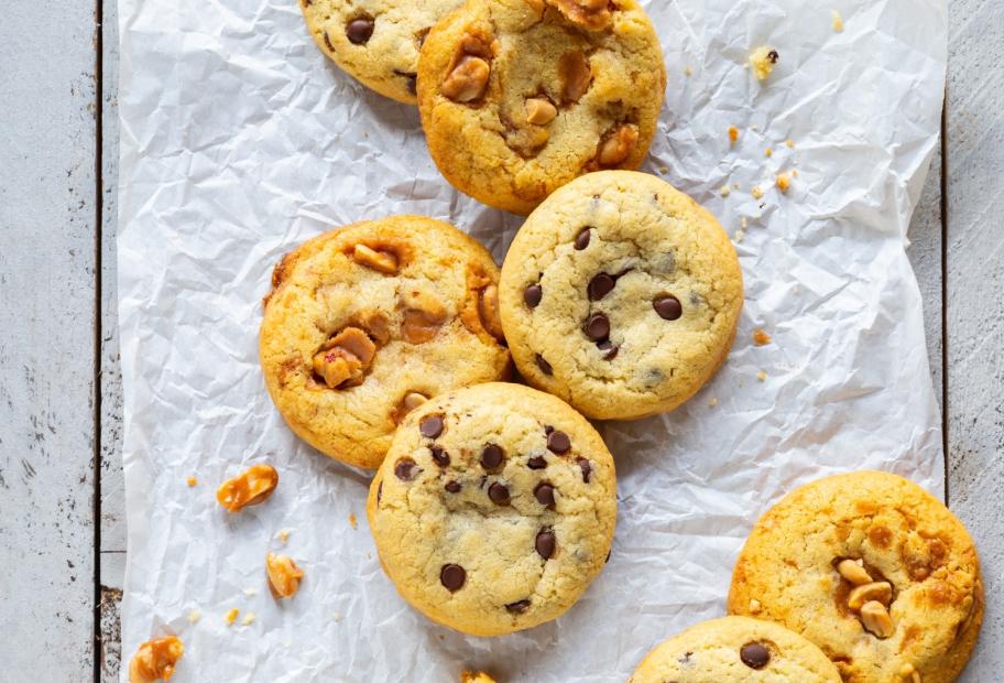 Chip Simply-Cookit | karamellisierte Zweierlei Cookies (Chocolate Erdnuss) und