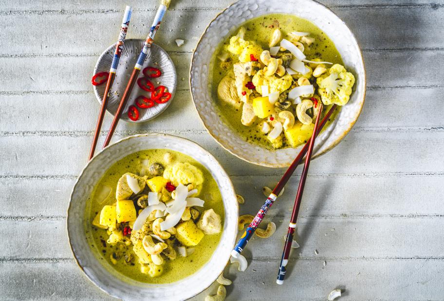 Putencurry In Ananas Kokosmilchsauce - Rezepte Suchen