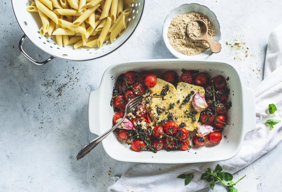 Vegane Baked Feta Pasta SimplyCookit