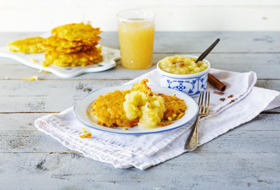 Kartoffelpuffer mit Apfelmus | Simply-Cookit