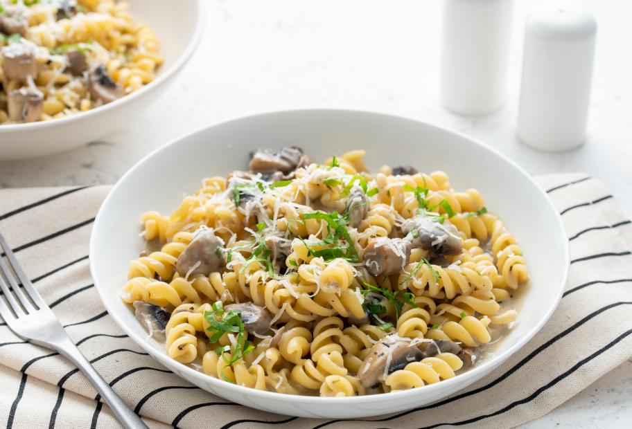 One-Pot Rezept für Fusilli mit Pilzen | Simply-Cookit