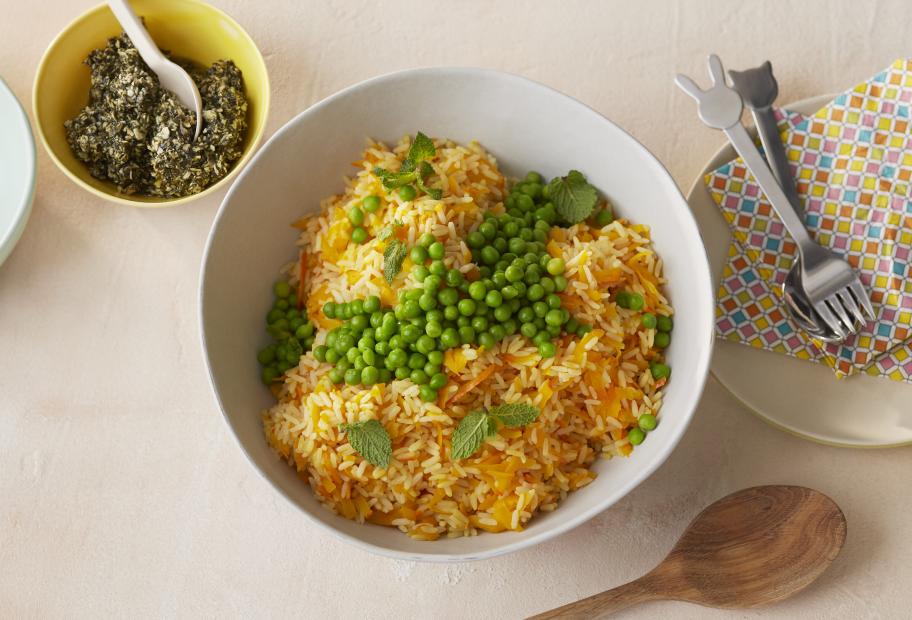 Kürbisreis mit Erbsen | Simply-Cookit