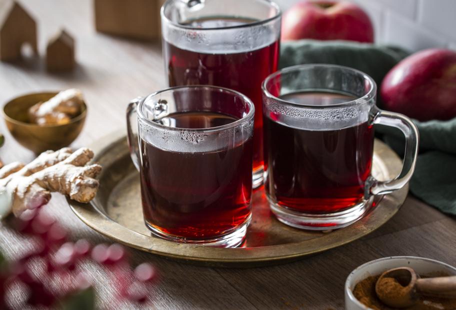 Alkoholfreier Apfelpunsch mit Johannisbeere | Simply-Cookit