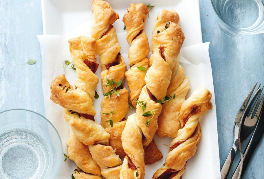 Thymian-Schinken-Knusperstangen | Simply-Cookit Thymian-Schinken-Knusperstangen | Simply-Cookit