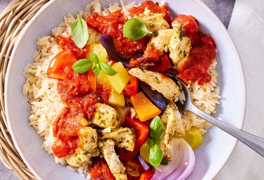 Hähnchen mit Reis und Paprika | Simply-Cookit