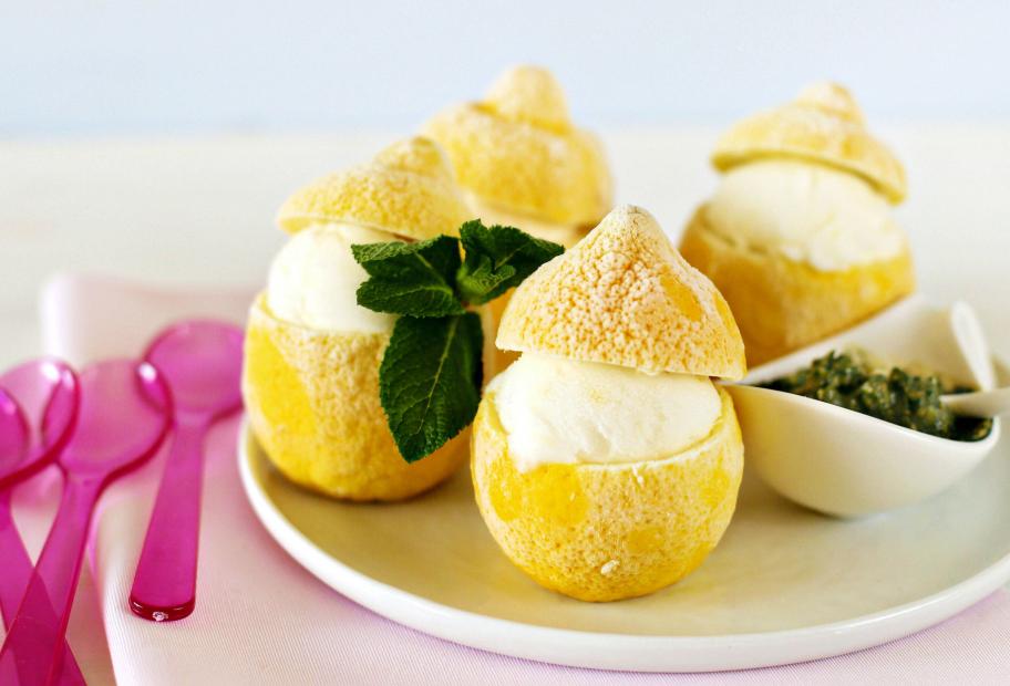 Zitronensorbet ohne Eismaschine | Simply-Cookit
