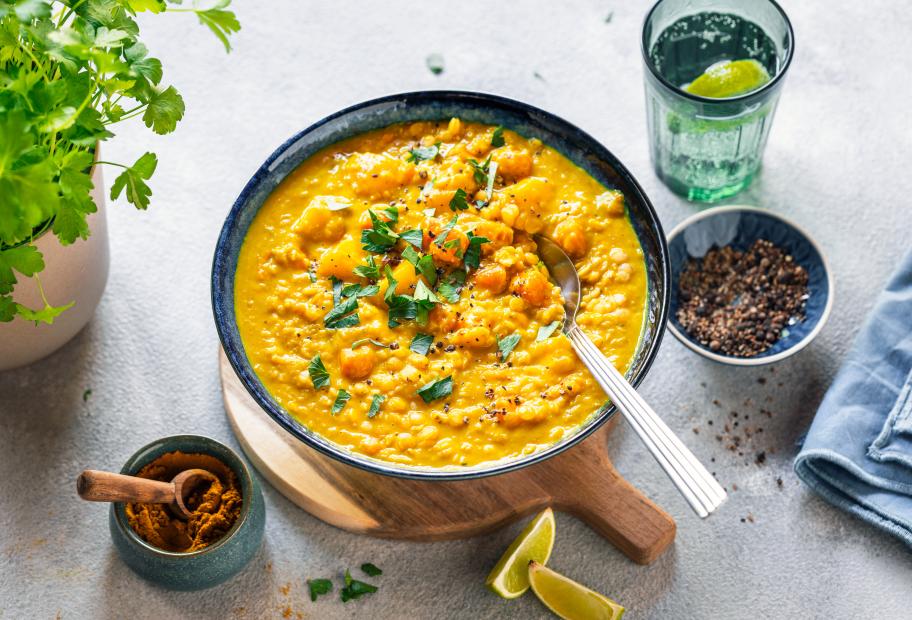Gelbe Linsensuppe mit Kokosmilch | Simply-Cookit