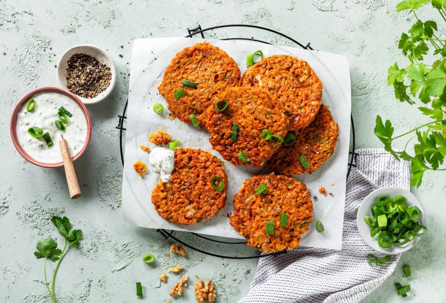 Gemüsepuffer Kräuterdip | Simply-Cookit