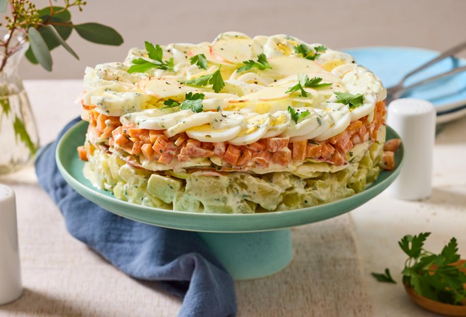 Salattorte aus Kartoffelsalat | Simply Cookit