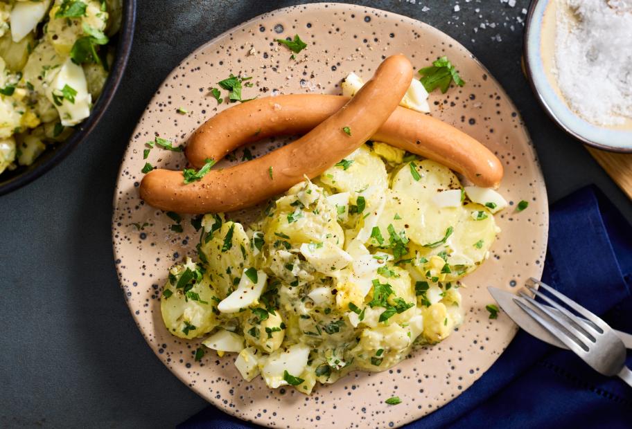 Würstchen mit Kartoffelsalat | Simply Cookit