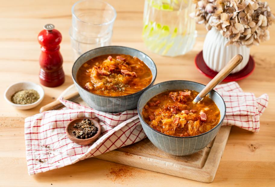 Sauerkrautsuppe mit Speck | Simply Cookit