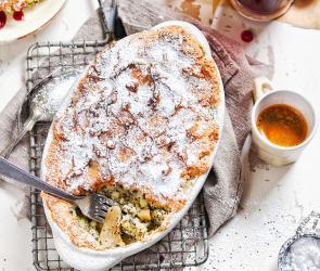 Birnen-Milchreis-Auflauf mit Mohn