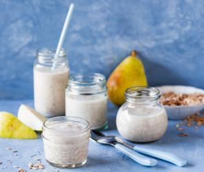 Dinkel-Birne-Brei im Glas