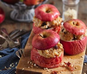 Gefüllter Bratapfel mit Grieß