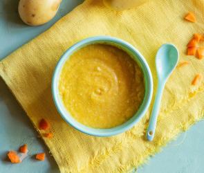 Baby-Brei in einer Schüssel