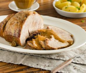 Schweinebraten mit Biersauce