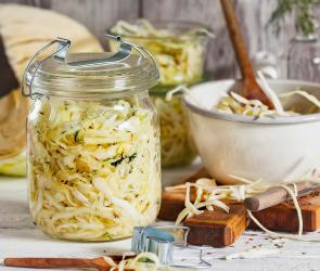 Selbstgemachtes Sauerkraut