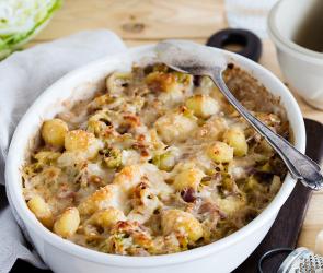 Überbackene Gnocchi mit Wirsing