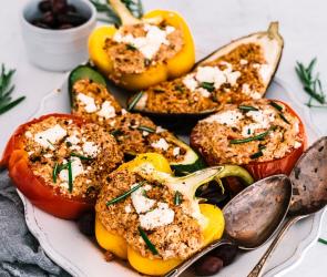Gefülltes Gemüse mit Feta