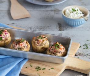 Gefüllte Champignons