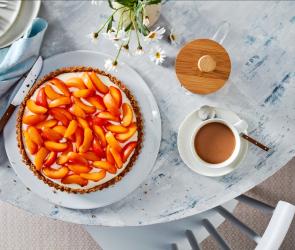 No-bake Käsetarte mit Aprikosen