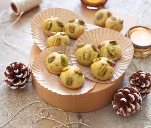 Bethmännchen mit Pistazien