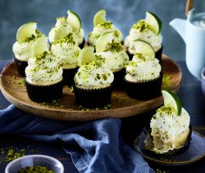 Cupcakes mit Frostig und Limette.