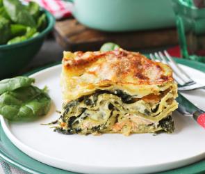 Lachs-Spinat-Lasagne