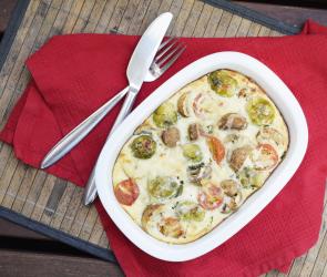 Rosenkohl-Gemüseauflauf