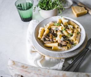 Pasta Funghi mit dem Cookit.