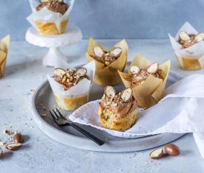 Cupcakes mit Hasenohrendeko.