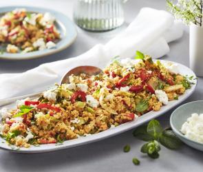 One-Pot Couscous mit Spargel