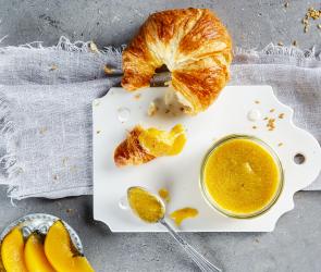 Pfirsichaufstrich mit Leinsamen