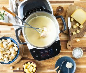 Käsefondue für die Familie