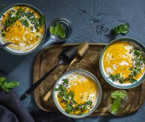 Kürbis-Linsen-Suppe