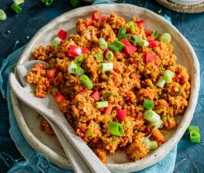 Schneller und einfacher Bulgursalat.