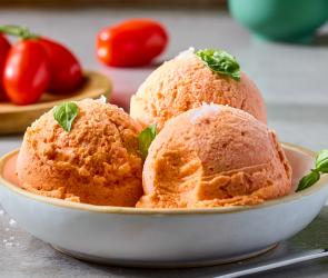 Mascarpone-Tomateneis mit Vanille