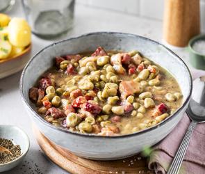 Dicke Bohnen mit Speck