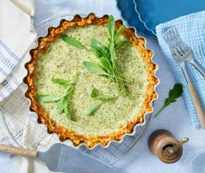 Rösti-Quiche mit frischen Kräutern