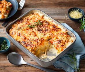 Kürbis-Kartoffel-Auflauf