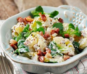 Würziger Kartoffel-Rapunzel-Salat