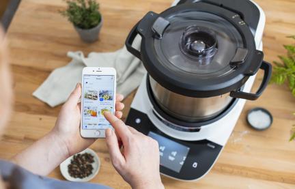 Home Connect App in Benutzung am Cookit