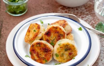 Kartoffeltaler mit Speck