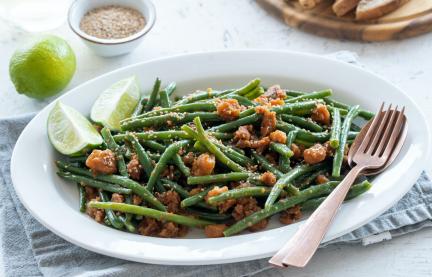 Sommerbohnen mit Misobutter